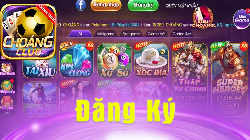 Đăng Ký CHOÁNG CLUB An Toàn Với 4 Bước Siêu Tốc